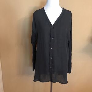 Anthropologie Dolan Windward Top Black